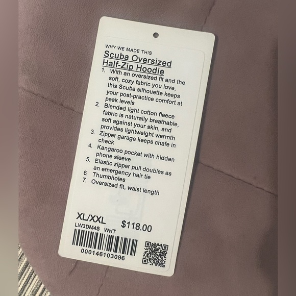 Women’s LuLuLemon Half-Zip Scuba SIZE XL-XXL. - Picture 4 of 4